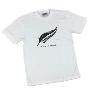 New Zealand Fern T Shirt White