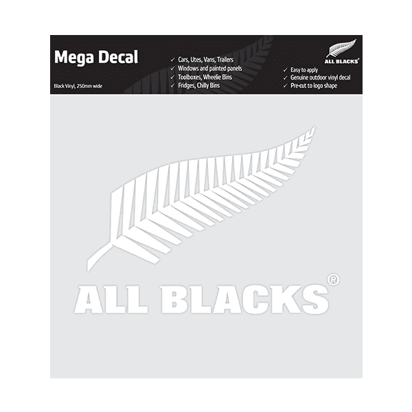 All Blacks Fern Mega Decal White