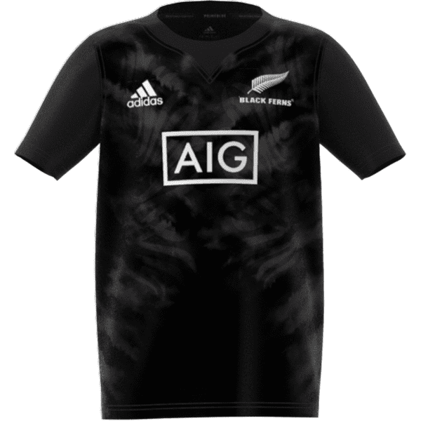 Black Ferns Replica Youth Home Jersey