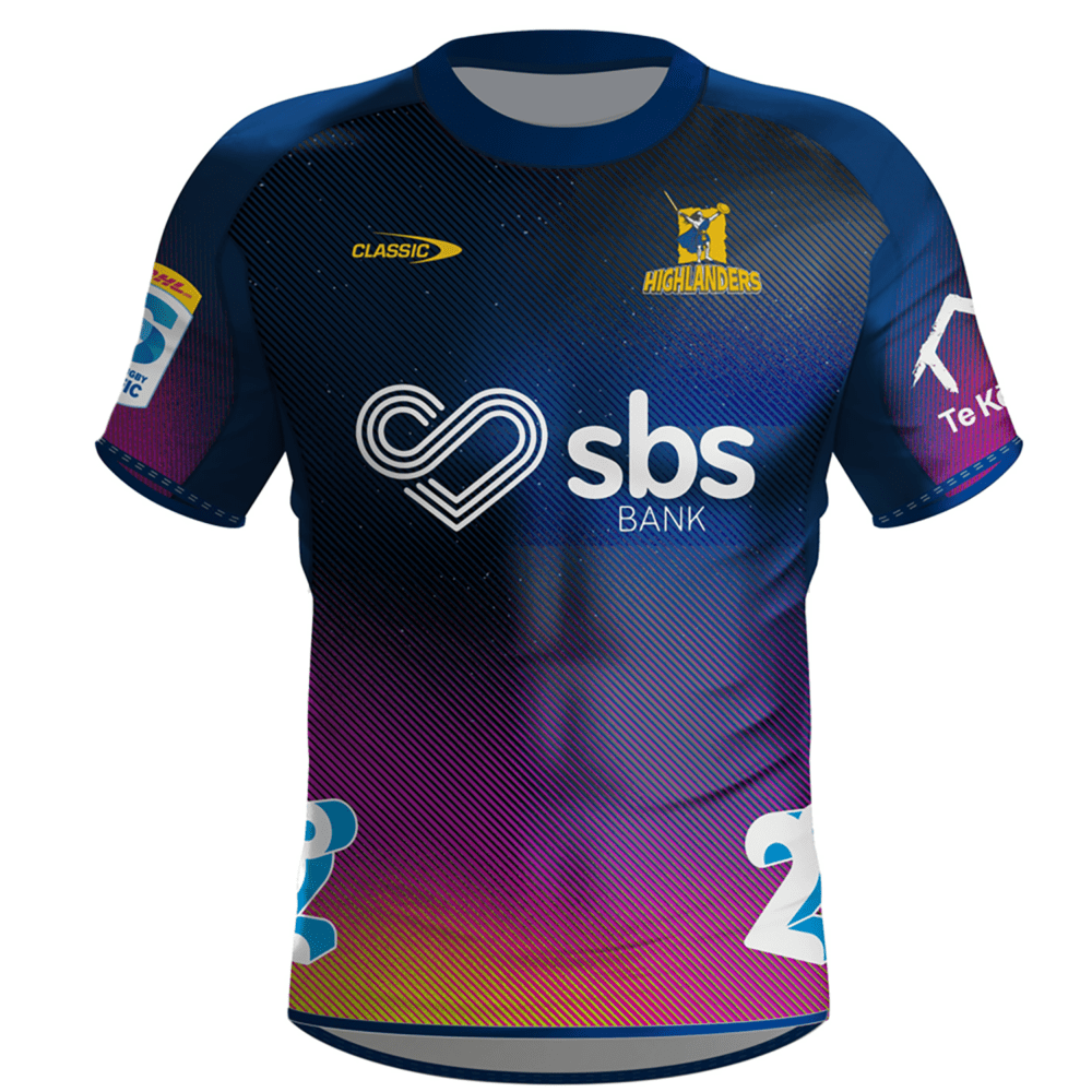 Highlanders Super Rugby Training Jersey 2024 Champions Of The World