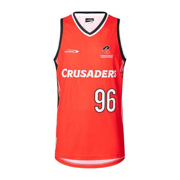 Crusaders Super Rugby Youth Supporters Basketball Singlet 2025