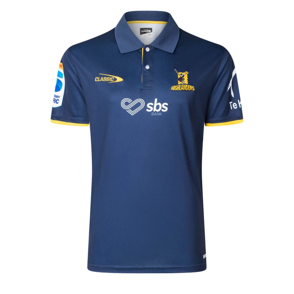 Highlanders Super Rugby Training Polo Shirt 2025