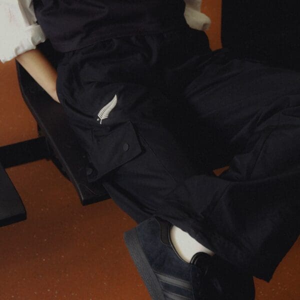 Black Ferns Originals Essentials Woven Cargo Tracksuit Bottoms - Image 9
