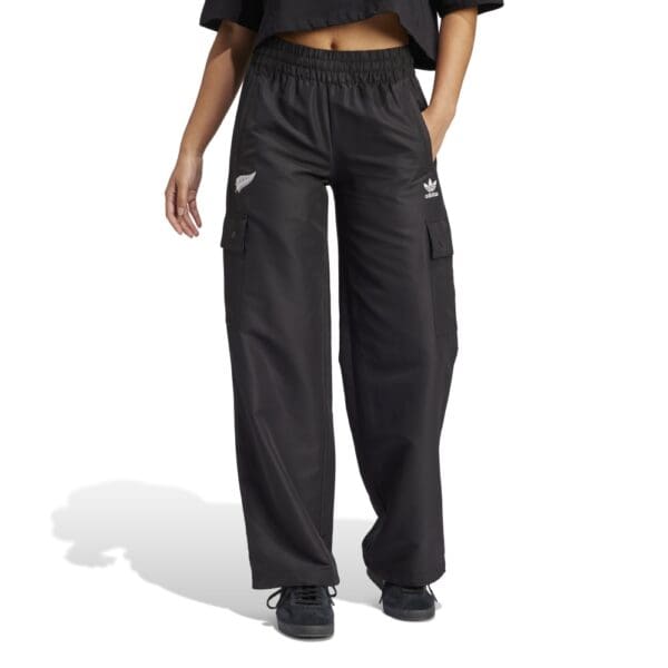 Black Ferns Originals Essentials Woven Cargo Tracksuit Bottoms - Image 2