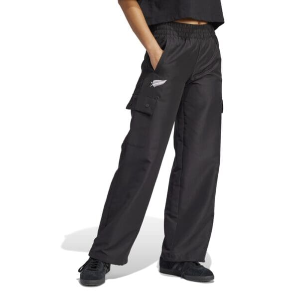 Black Ferns Originals Essentials Woven Cargo Tracksuit Bottoms - Image 4