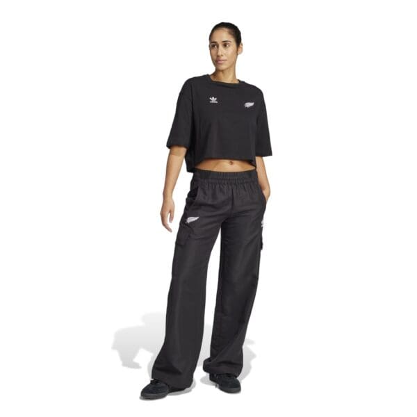 Black Ferns Originals Essentials Woven Cargo Tracksuit Bottoms - Image 5