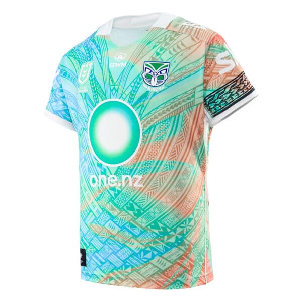 2025 New Zealand Warriors Mens Replica Pasifika Jersey - Image 4