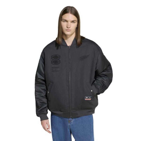 All Blacks Adidas Originals Reversible Team Bomber Jacket 2025 - Image 3