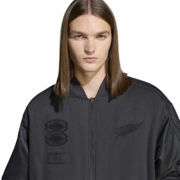 All Blacks Adidas Originals Reversible Team Bomber Jacket 2025 - Image 7