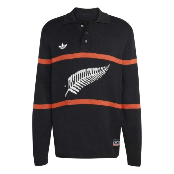 All Blacks Adidas Originals Knitted Polo Shirt 2025