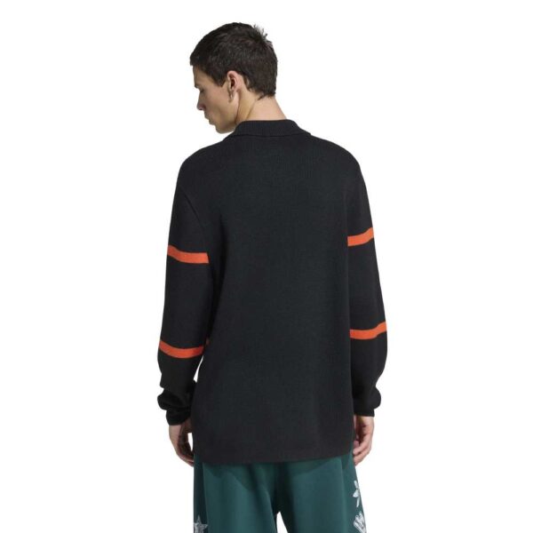 All Blacks Adidas Originals Knitted Polo Shirt 2025 - Image 3