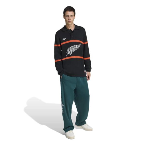 All Blacks Adidas Originals Knitted Polo Shirt 2025 - Image 4