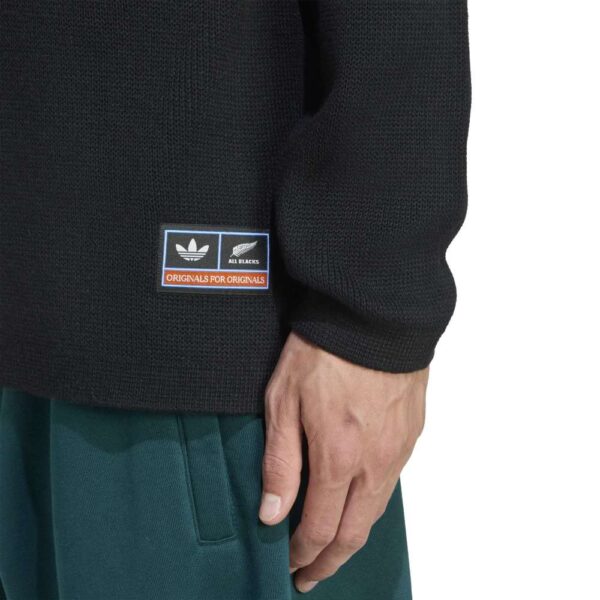 All Blacks Adidas Originals Knitted Polo Shirt 2025 - Image 6
