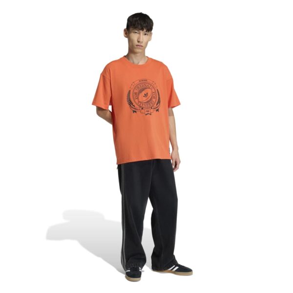 All Blacks Adidas Originals Orange Graphic Loose Fit T-Shirt 2025 - Image 4