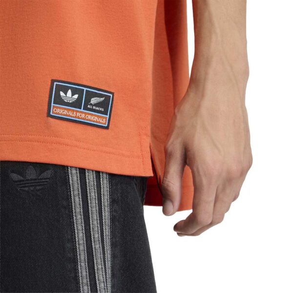All Blacks Adidas Originals Orange Graphic Loose Fit T-Shirt 2025 - Image 6