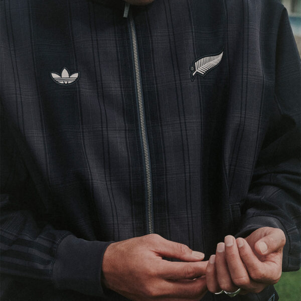 All Blacks Adidas Originals Firebird Plaid Track Top 2025 - Image 4