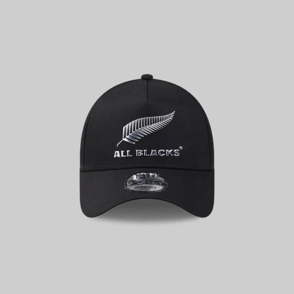 All Blacks "Silver Badge" Collection 9Forty A-Frame Snapback - Image 3