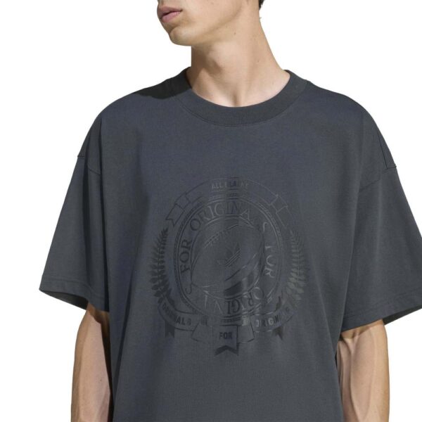 All Blacks Adidas Originals Carbon Graphic Loose Fit T-Shirt 2025 - Image 6