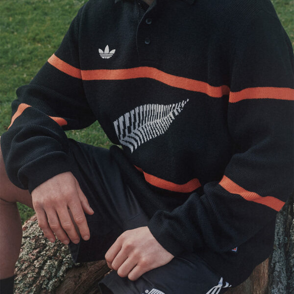 All Blacks Adidas Originals Knitted Polo Shirt 2025 - Image 7