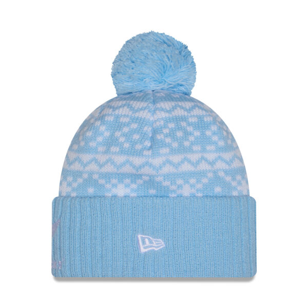 All Blacks New Era Glacial Blue Knitted Pom Pom Beanie - Image 2