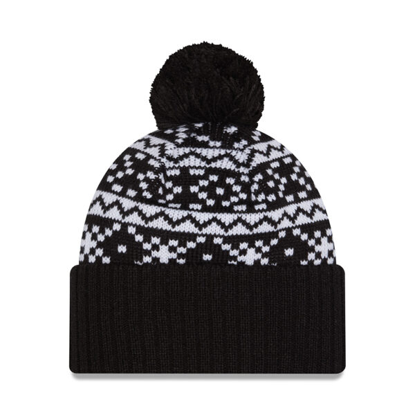 All Blacks New Era Knitted Cardigan Pom Pom Beanie - Image 3