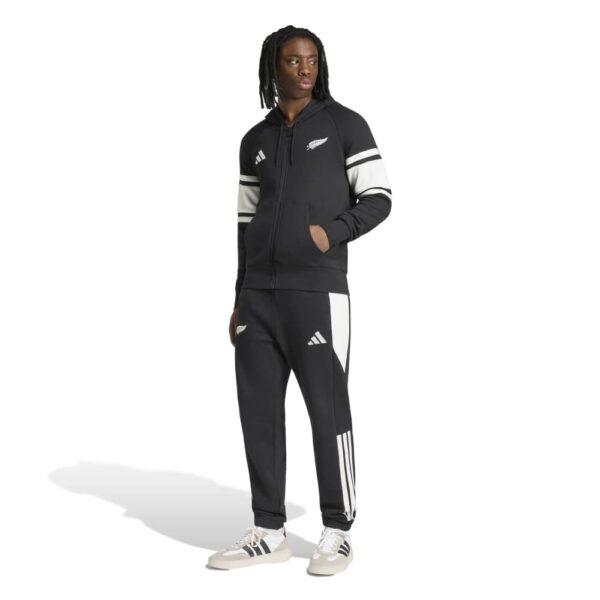 All Blacks Single Fern Leisurewear FZ Hoody - Image 5