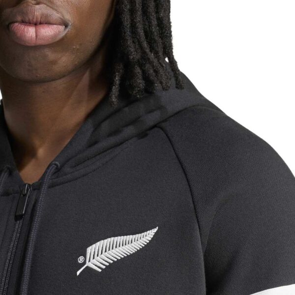 All Blacks Single Fern Leisurewear FZ Hoody - Image 7