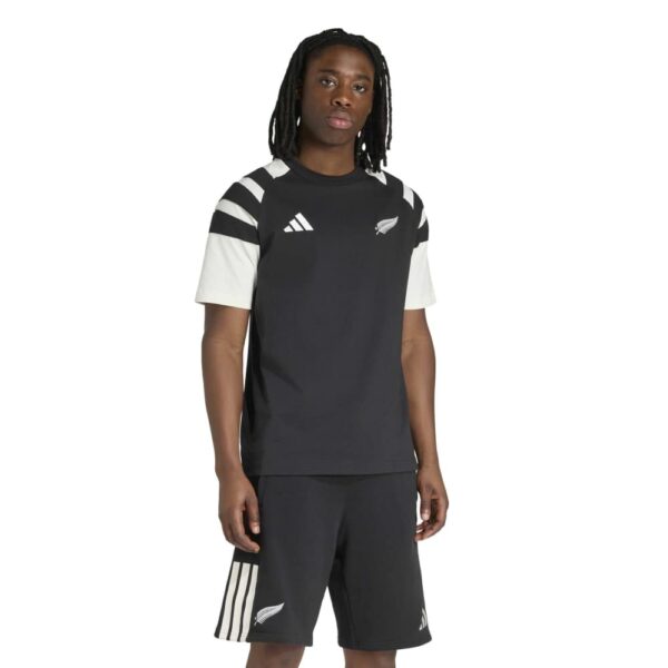 All Blacks Single Fern Leisurewear Black T-Shirt - Image 3