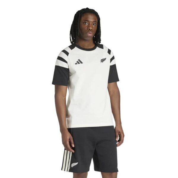 All Blacks Single Fern Leisurewear White T-Shirt - Image 2