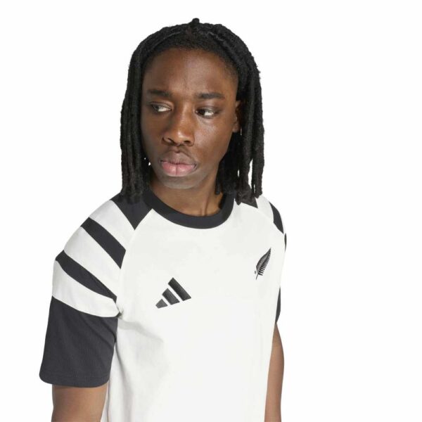 All Blacks Single Fern Leisurewear White T-Shirt - Image 6
