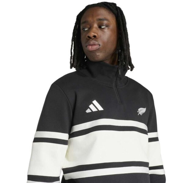 All Blacks Single Fern Leisurewear 1/4 Zip Jacket - Image 6