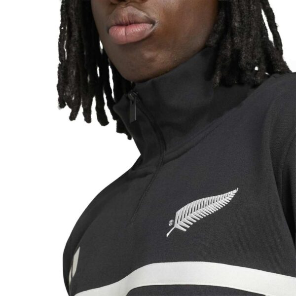All Blacks Single Fern Leisurewear 1/4 Zip Jacket - Image 7