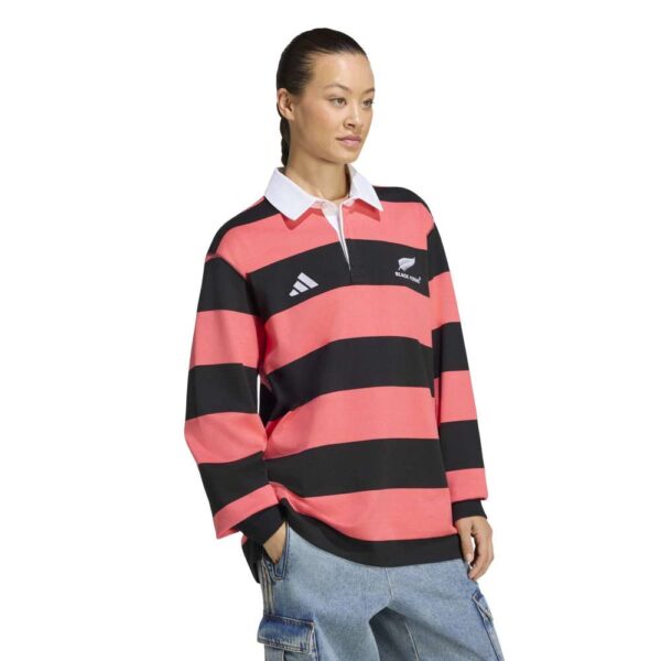 Black Ferns Long Sleeve Heritage Polo Shirt 2026 - Image 2