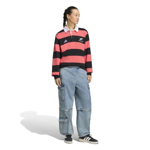 Black Ferns Long Sleeve Heritage Polo Shirt 2026 - Image 4