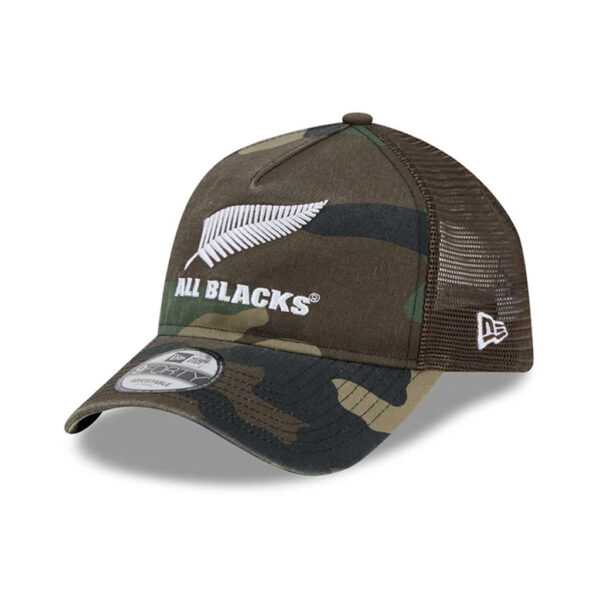 All Blacks New Era 9Forty A-Frame Woodland Camo Cap