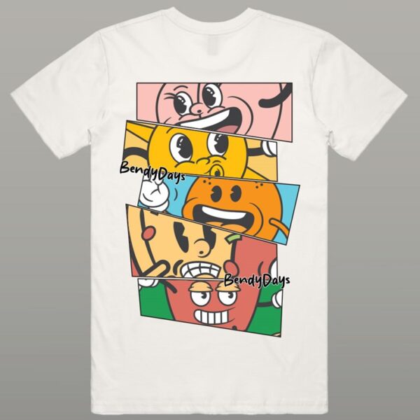 BendyDays Comic Faces Tee - Image 8