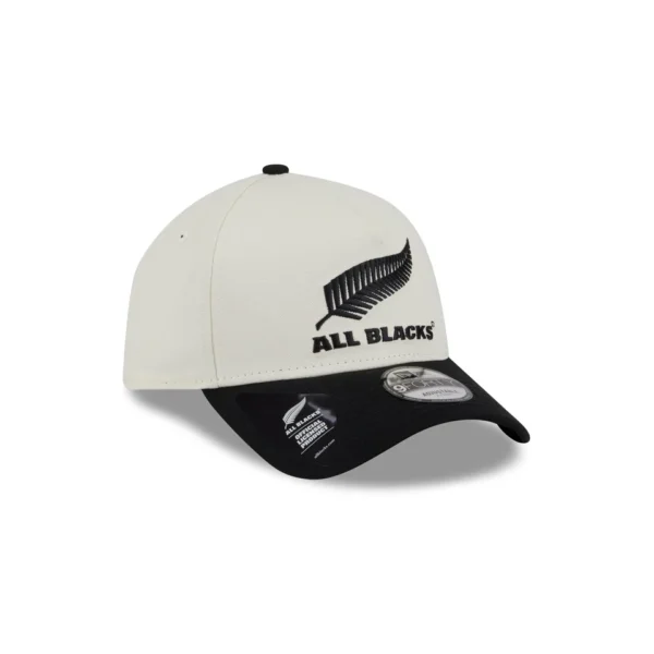 All Blacks New Era 9Forty A-Frame White/Black Cap - Image 3