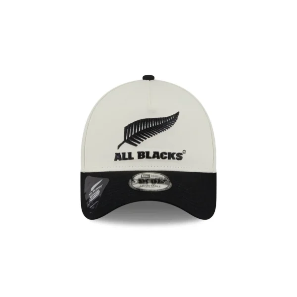 All Blacks New Era 9Forty A-Frame White/Black Cap - Image 2