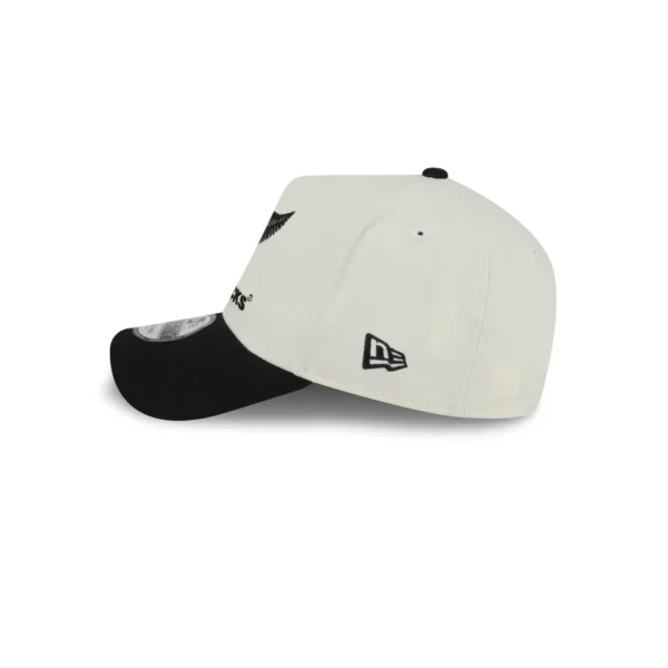 All Blacks New Era 9Forty A-Frame White/Black Cap - Image 4