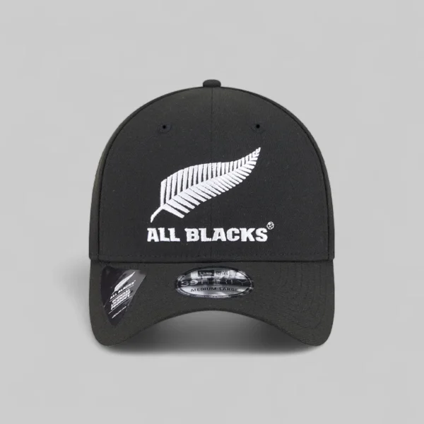 All Blacks New Era 39Thirty Black/White Cap - Image 3