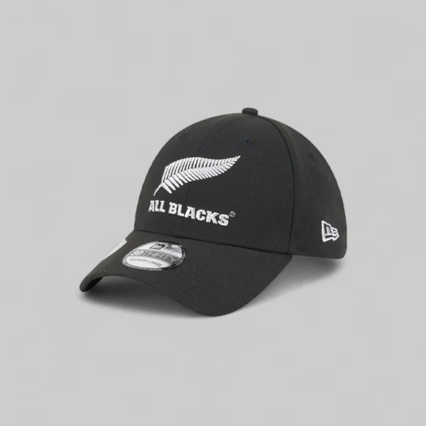 All Blacks New Era 39Thirty Metallic Silver Cap
