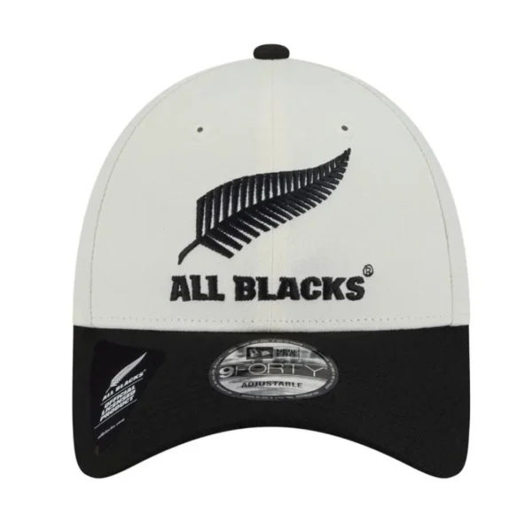 All Blacks New Era 9Forty Chrome White/Black Cap - Image 2
